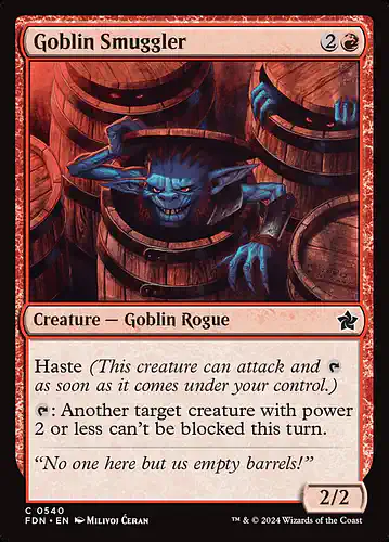 Goblin Smuggler - fdn Spoiler