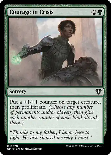Courage in Crisis - cmm Spoiler