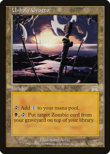 Unholy Grotto - ons Spoiler