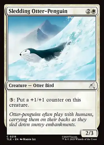 Sledding Otter-Penguin - tle Spoiler