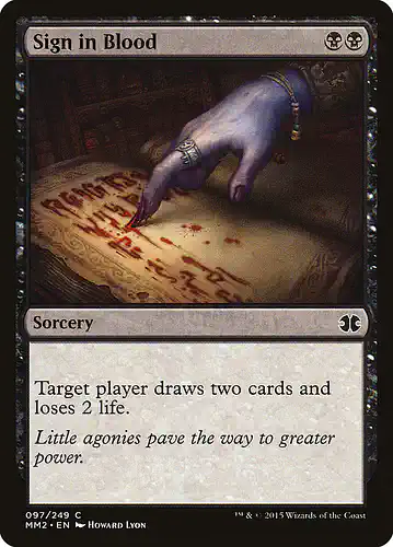 Sign in Blood - mm2 Spoiler