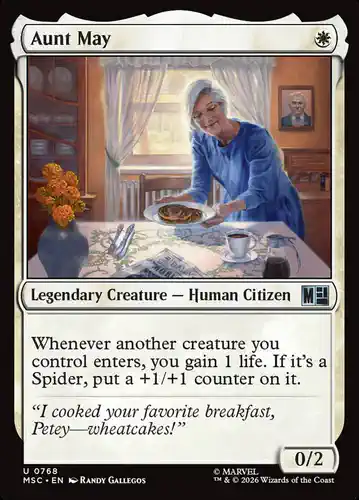 Aunt May - msc Spoiler