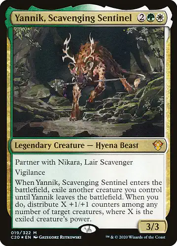 Yannik, Scavenging Sentinel - c20 Spoiler