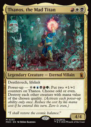 Thanos, the Mad Titan - msh Spoiler