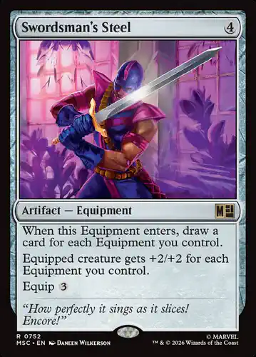 Swordsman's Steel - msc Spoiler