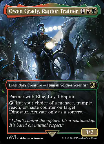 Owen Grady, Raptor Trainer - rex Spoiler