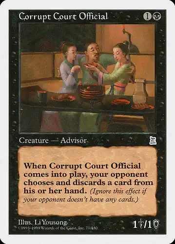 Corrupt Court Official - ptk Spoiler