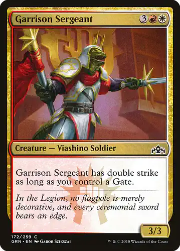 Garrison Sergeant - grn Spoiler