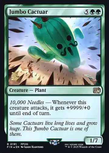 Jumbo Cactuar - fin Spoiler