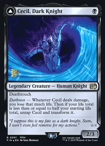 Cecil, Dark Knight - fin Spoiler