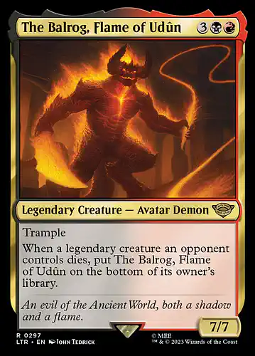 The Balrog, Flame of Udûn - ltr Spoiler
