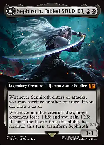 Sephiroth, Fabled SOLDIER - fin Spoiler