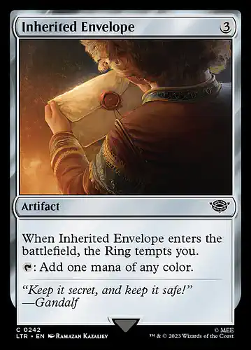 Inherited Envelope - ltr Spoiler