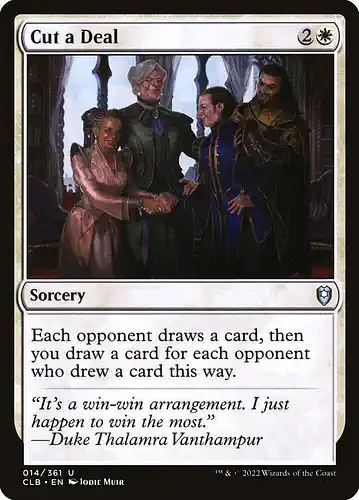 Cut a Deal - clb Spoiler
