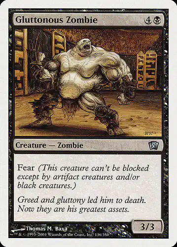 Gluttonous Zombie - 8ed Spoiler