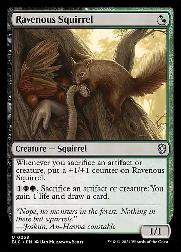 Ravenous Squirrel - blc Spoiler