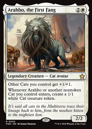 Arahbo, the First Fang - fdn Spoiler