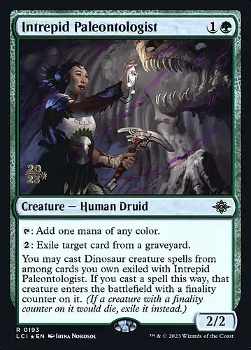 Intrepid Paleontologist - lci Spoiler