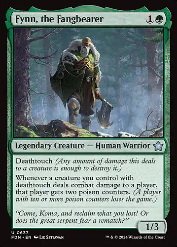 Fynn, the Fangbearer - fdn Spoiler