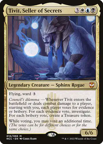 Tivit, Seller of Secrets - ncc Spoiler