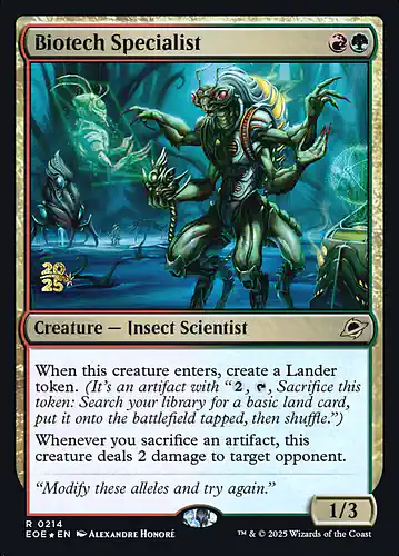 Biotech Specialist - eoe Spoiler