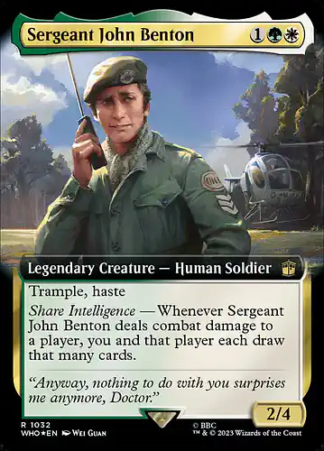 Sergeant John Benton - who Spoiler