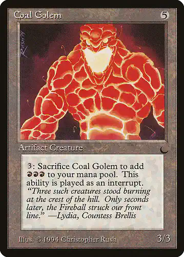 Coal Golem - drk Spoiler