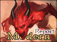 modern report mono red grosseto