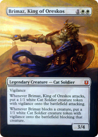 mtg brimaz  king of oreskos altered